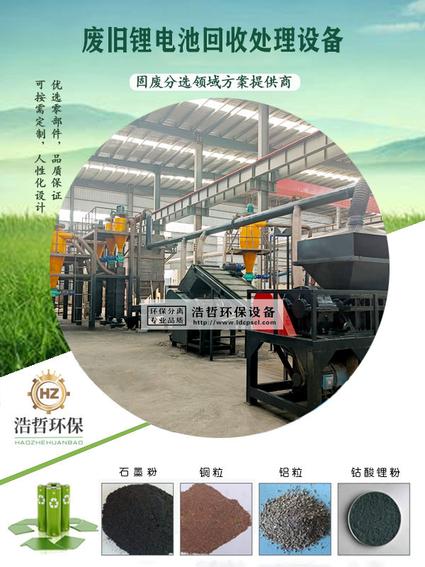 廢舊鋰電池回收處理設備